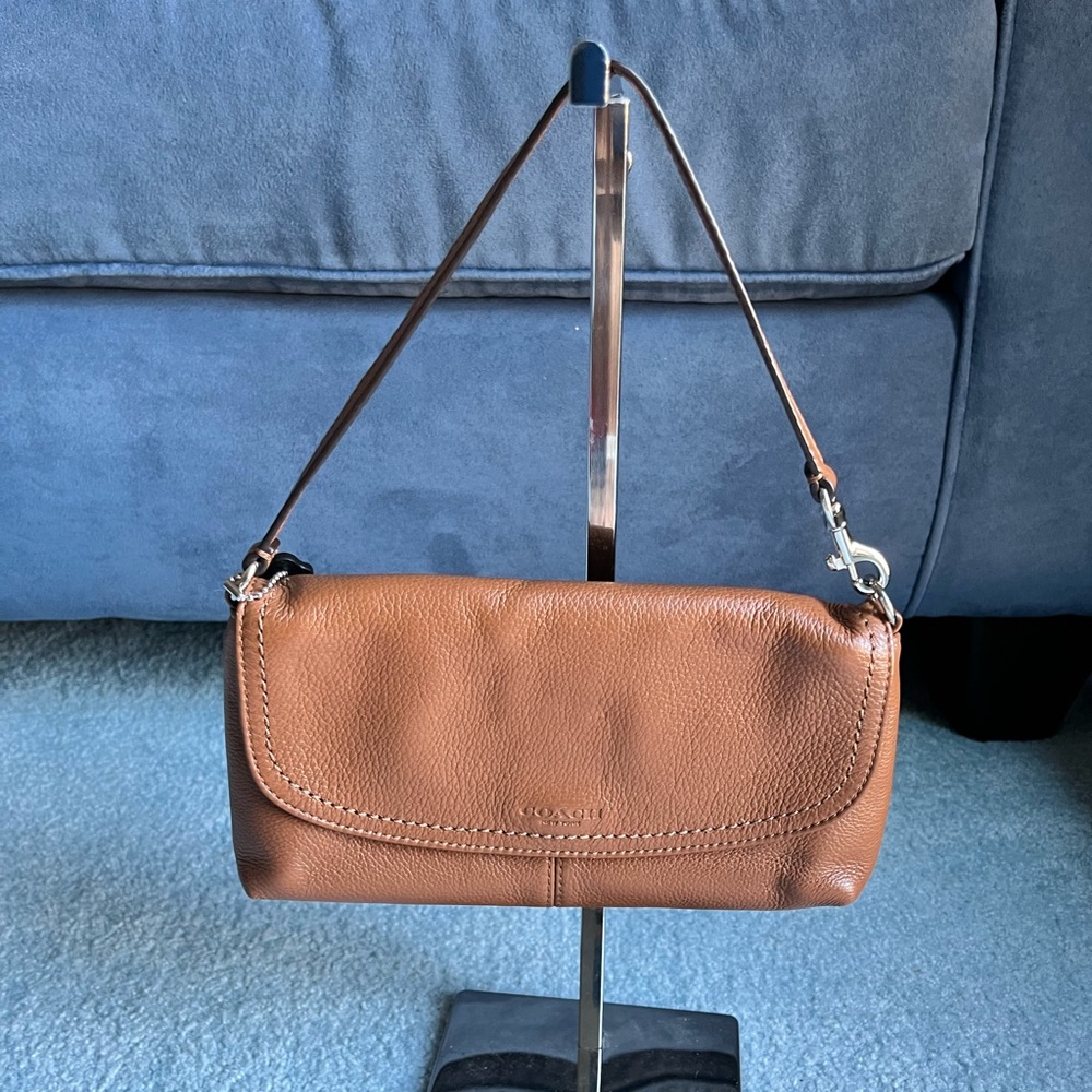 Coach Brown Leather Clutch